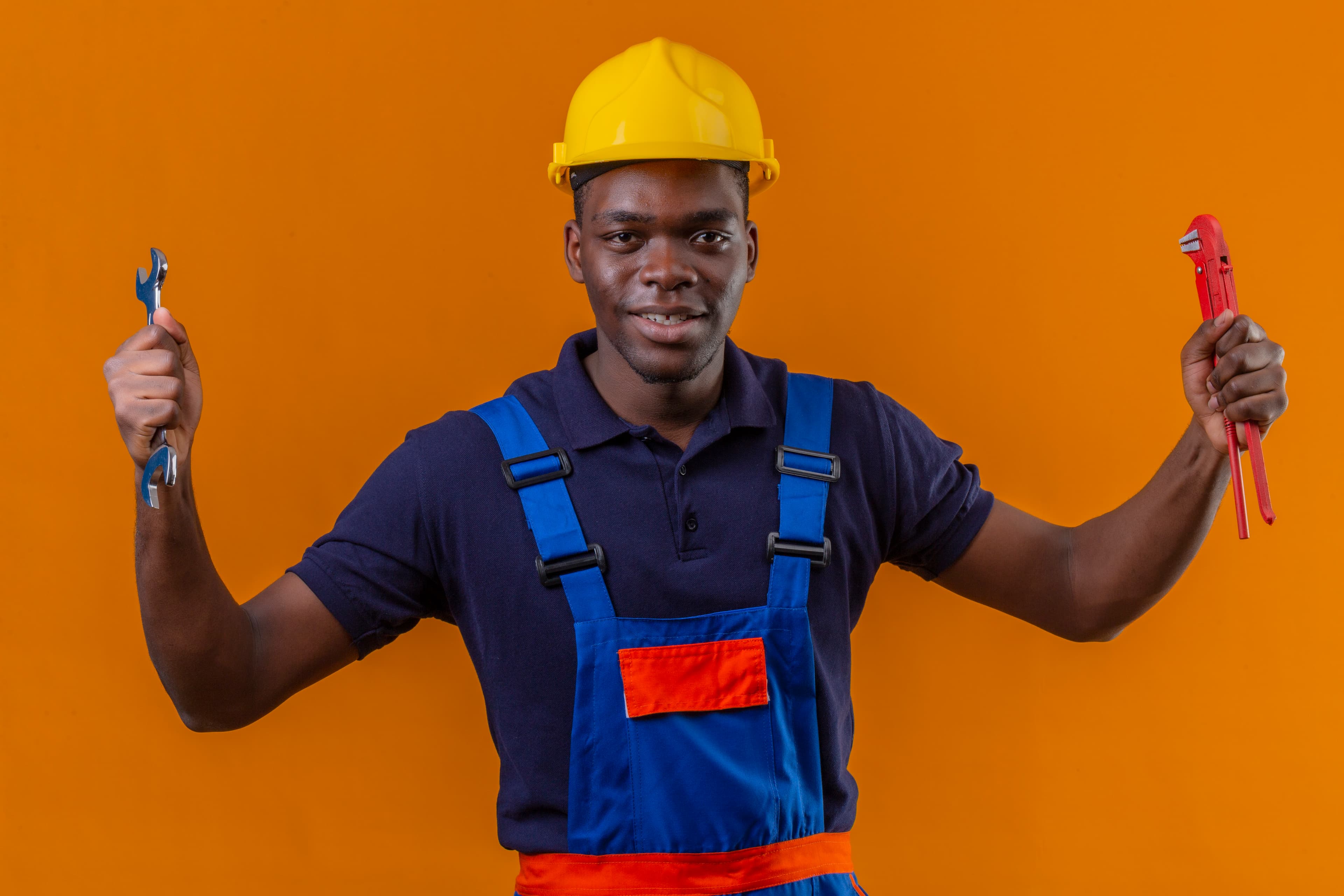 Builder at work